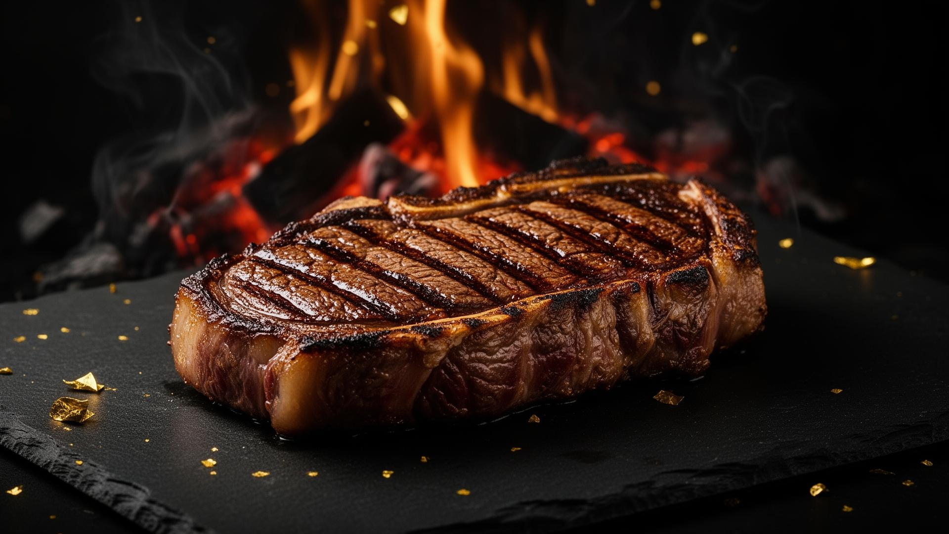 Carne premium na brasa